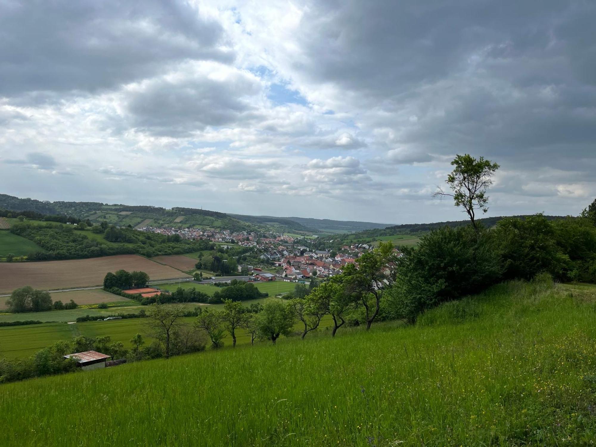 Ferienhaus Weinbergblick - Nahe Wuerzburg - 2 Schlafzimmer - Familienfreundlich - Terrasse Unterleinach Eksteriør bilde