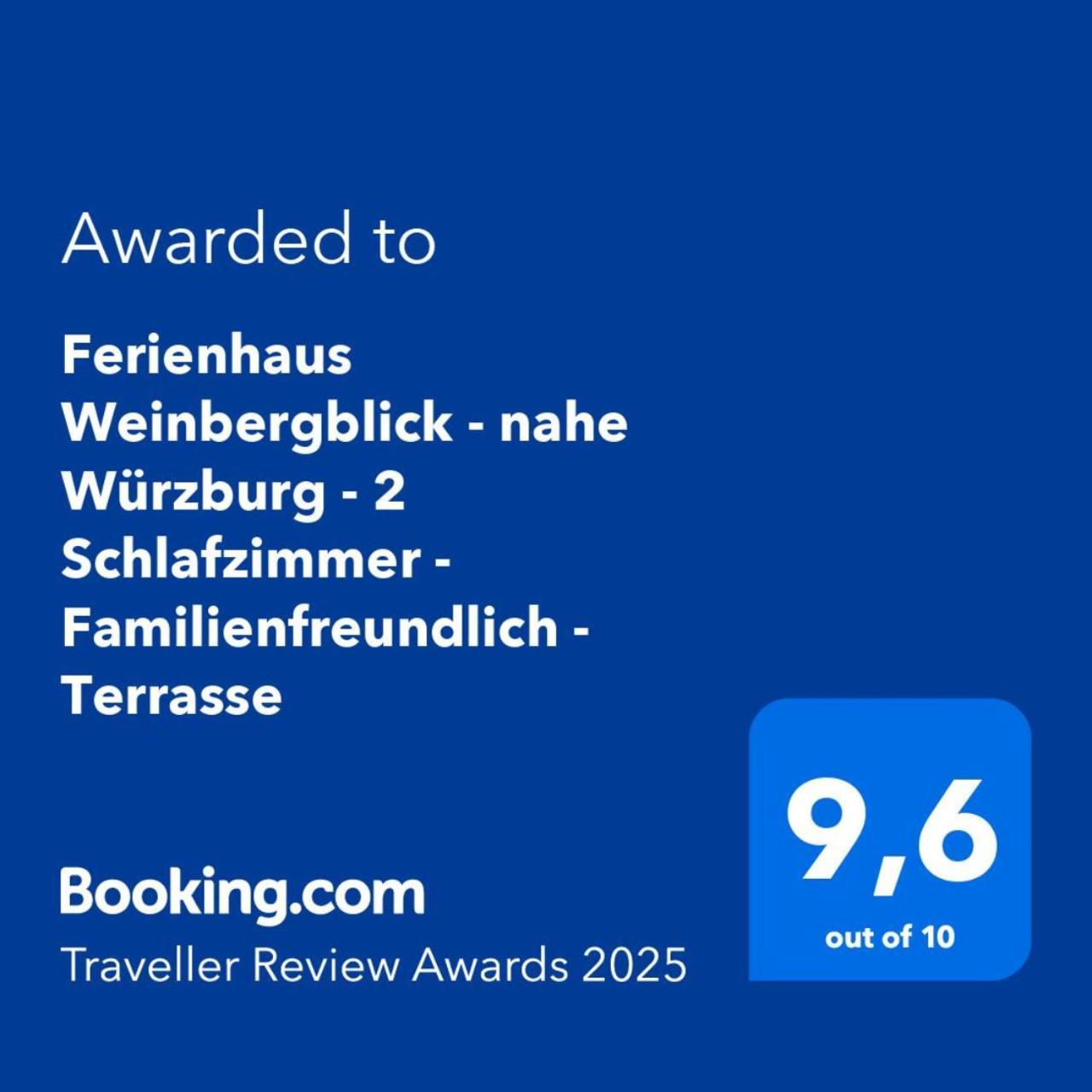 Ferienhaus Weinbergblick - Nahe Wuerzburg - 2 Schlafzimmer - Familienfreundlich - Terrasse Unterleinach Eksteriør bilde